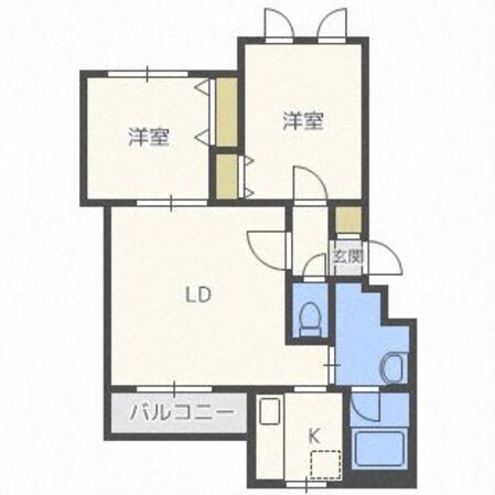 アモール厚別東の物件間取画像